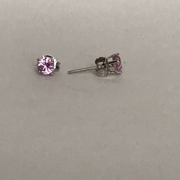 Chuck Clemency 14k Pink Sapphire Stud Earrings - Picture 7 of 14
